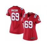 Women's Nike New England Patriots #69 Shaq Mason Limited Red Alternate NFL Jersey