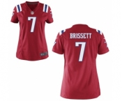 Women's Nike New England Patriots #7 Jacoby Brissett Red Alternate NFL Jersey