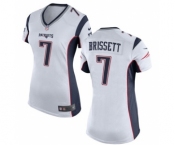 Women's Nike New England Patriots #7 Jacoby Brissett White NFL Jersey