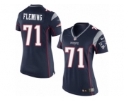 Women's Nike New England Patriots #71 Cameron Fleming Limited Navy Blue Team Color NFL Jersey