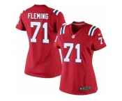 Women's Nike New England Patriots #71 Cameron Fleming Limited Red Alternate NFL Jersey