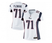 Women's Nike New England Patriots #71 Cameron Fleming Limited White NFL Jersey