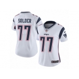 Women's Nike New England Patriots #77 Nate Solder Vapor Untouchable Limited White NFL Jersey