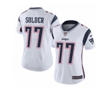 Women's Nike New England Patriots #77 Nate Solder Vapor Untouchable Limited White NFL Jersey