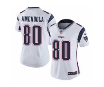 Women's Nike New England Patriots #80 Danny Amendola Vapor Untouchable Limited White NFL Jersey