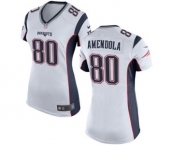 Women's Nike New England Patriots #80 Danny Amendola White NFL Jersey