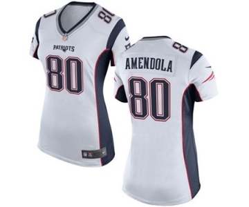 Women's Nike New England Patriots #80 Danny Amendola White NFL Jersey