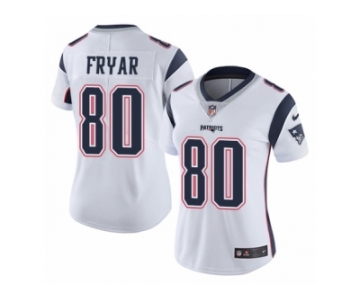 Women's Nike New England Patriots #80 Irving Fryar Vapor Untouchable Limited White NFL Jersey