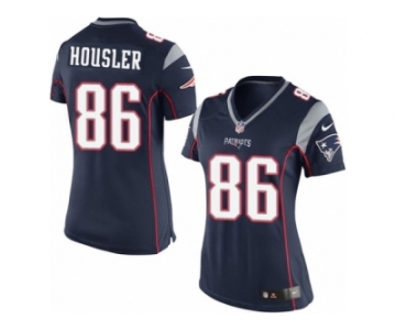 Women's Nike New England Patriots #86 Rob Housler Limited Navy Blue Team Color NFL Jersey