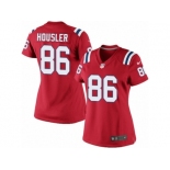 Women's Nike New England Patriots #86 Rob Housler Limited Red Alternate NFL Jersey