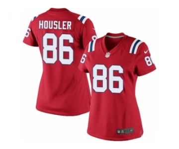 Women's Nike New England Patriots #86 Rob Housler Limited Red Alternate NFL Jersey