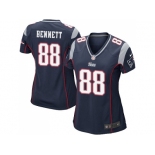 Women's Nike New England Patriots #88 Martellus Bennett Navy Blue Team Color Stitched NFL New Jersey