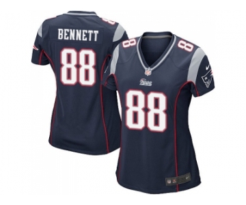 Women's Nike New England Patriots #88 Martellus Bennett Navy Blue Team Color Stitched NFL New Jersey