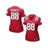 Women's Nike New England Patriots #88 Martellus Bennett Red Alternate Stitched NFL Jersey