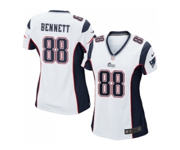 Women's Nike New England Patriots #88 Martellus Bennett White Stitched NFL New Jersey