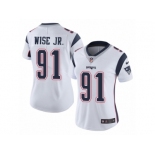 Women's Nike New England Patriots #91 Deatrich Wise Jr Vapor Untouchable Limited White NFL Jersey