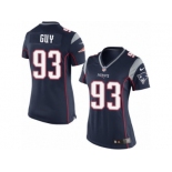 Women's Nike New England Patriots #93 Lawrence Guy Limited Navy Blue Team Color NFL Jerseyy