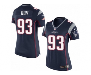 Women's Nike New England Patriots #93 Lawrence Guy Limited Navy Blue Team Color NFL Jerseyy