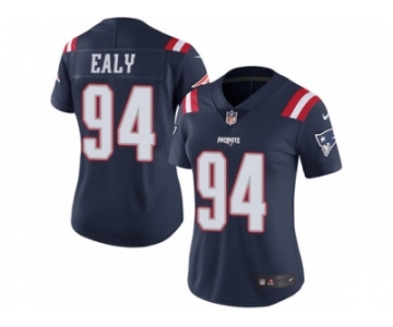 Women's Nike New England Patriots #94 Kony Ealy Limited Navy Blue Rush NFL Jersey