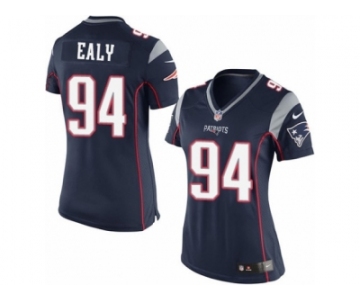 Women's Nike New England Patriots #94 Kony Ealy Limited Navy Blue Team Color NFL Jersey