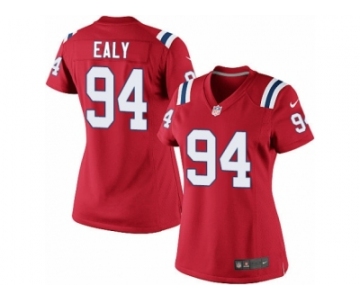 Women's Nike New England Patriots #94 Kony Ealy Limited Red Alternate NFL Jersey