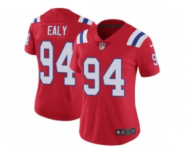 Women's Nike New England Patriots #94 Kony Ealy Vapor Untouchable Limited Red Alternate NFL Jersey