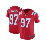 Women's Nike New England Patriots #97 Alan Branch Vapor Untouchable Limited Red Alternate NFL Jersey