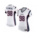 Women's Nike New England Patriots #98 Trey Flowers Limited White NFL Jersey