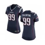 Women's Nike New England Patriots #99 Vincent Valentine Navy Blue Team Color NFL Jersey