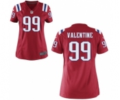 Women's Nike New England Patriots #99 Vincent Valentine Red Alternate NFL Jersey