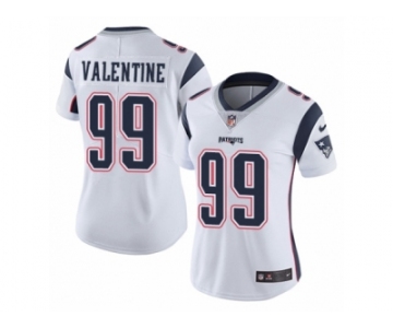 Women's Nike New England Patriots #99 Vincent Valentine Vapor Untouchable Limited White NFL Jersey