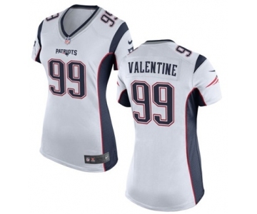 Women's Nike New England Patriots #99 Vincent Valentine White NFL Jersey