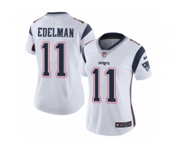 Women's Nike Patriots #11 Julian Edelman White Stitched NFL Vapor Untouchable Limited Jersey