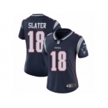 Women's Nike Patriots #18 Matt Slater Navy Blue Team Color Stitched NFL Vapor Untouchable Limited Jersey