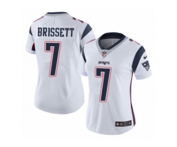 Women's Nike Patriots #7 Jacoby Brissett White Stitched NFL Vapor Untouchable Limited Jersey