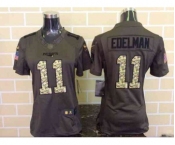 nike women nfl jerseys new england patriots #11 edelman army green[nike Limited Salute To Service]