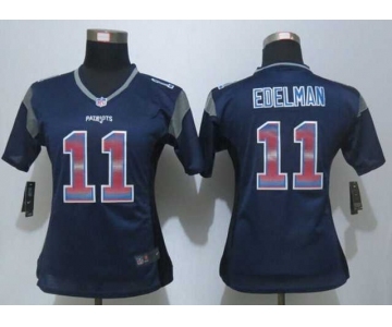 nike women nfl jerseys new england patriots #11 edelman blue[Strobe Limited]