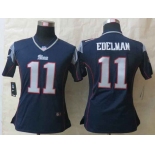 nike women nfl jerseys new england patriots #11 edelman blue[nike]