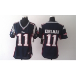 nike women nfl jerseys new england patriots #11 edelman dk.blue[nike]