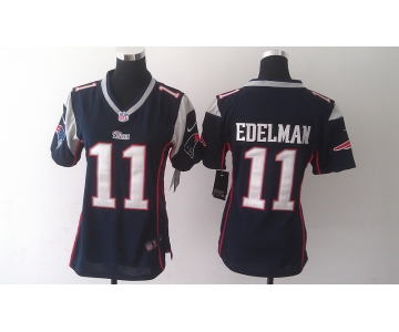 nike women nfl jerseys new england patriots #11 edelman dk.blue[nike]