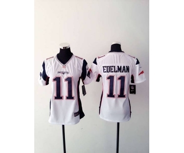 nike women nfl jerseys new england patriots #11 edelman white[2015 new nike]