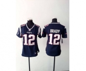 nike women nfl jerseys new england patriots #12 brady blue[2015 new nike]