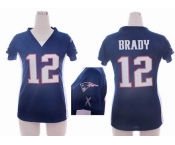 nike women nfl jerseys new england patriots #12 brady blue[draft him ii top]