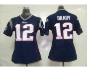 nike women nfl jerseys new england patriots #12 brady blue[nike]