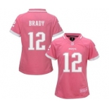 nike women nfl jerseys new england patriots #12 brady pink[nike 2015]