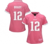 nike women nfl jerseys new england patriots #12 brady pink[nike 2015]