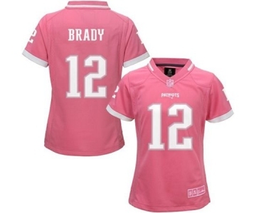 nike women nfl jerseys new england patriots #12 brady pink[nike 2015]