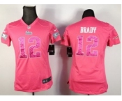 nike women nfl jerseys new england patriots #12 brady pink[nike]