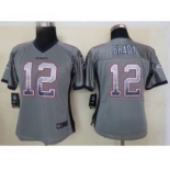 nike women nfl jerseys new england patriots #12 tom brady grey[Elite drift fashion]