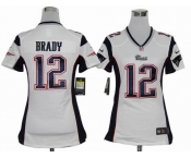 nike women nfl jerseys new england patriots #12 tom brady white[nike]